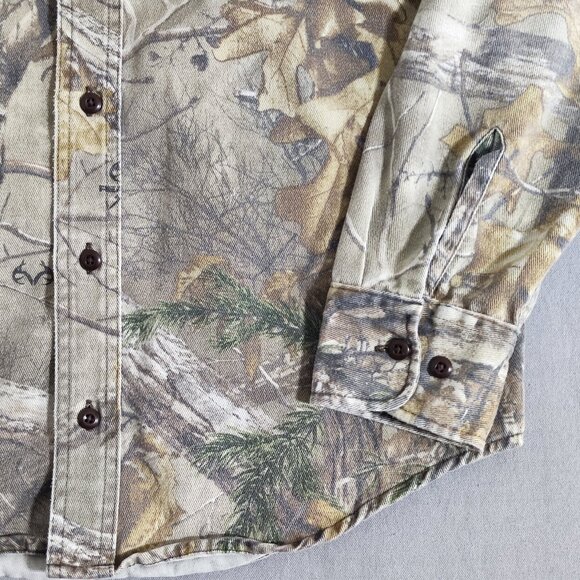 Cabela's button down men's shirt siz S grey brown tarnen Performanc wear outdoor - Picture 7 of 10